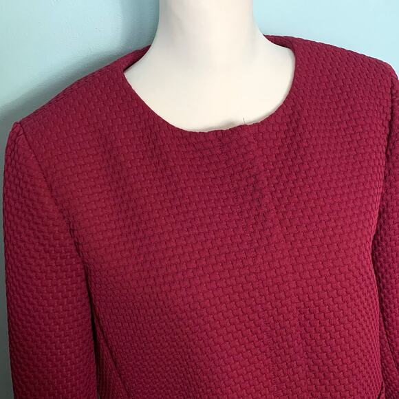 J. Crew Portfolio jacket in Matelasse Deep Berry - Picture 3 of 11